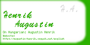 henrik augustin business card